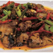 Famous Twice Cooked Pork Belly with Spicy Sauce 回锅肉  1-4个辣