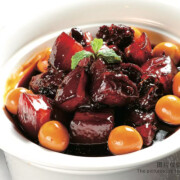 Slow Cooked Honey Flavour Pork Belly with Konjac and Quail Egg 雪魔芋鹌鹑蛋红烧肉 