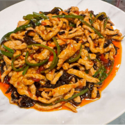 Sweet and Sour Shredded Pork 鱼香肉丝  1个辣